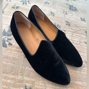 Classic Black Velvet Le Monde Beryl Venetian Flats